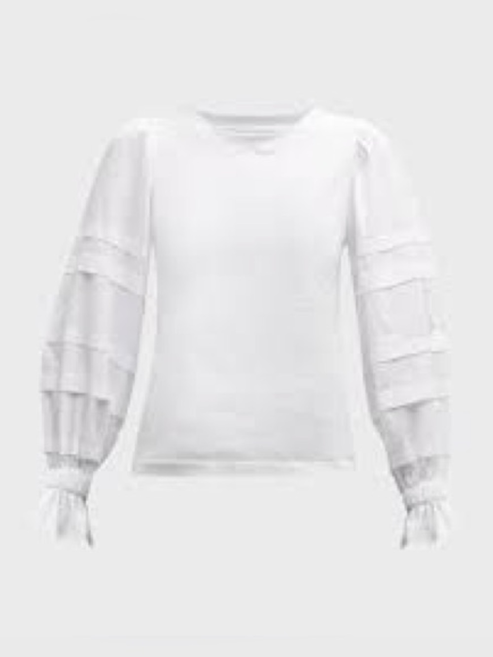 Cinq a Sept Mikaila Pintuck PuffSleeve Top XS